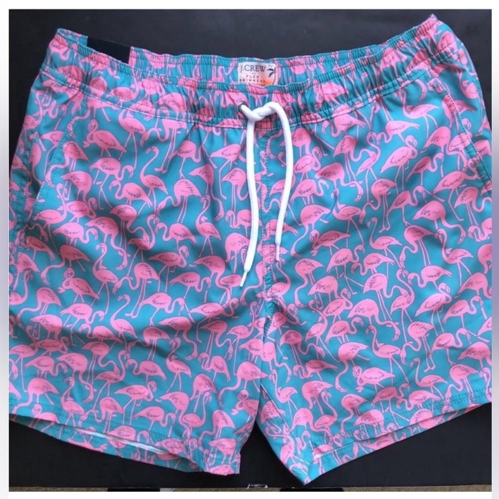 J CREW Flex Swimwear Flamingo Swimsuit Size Large